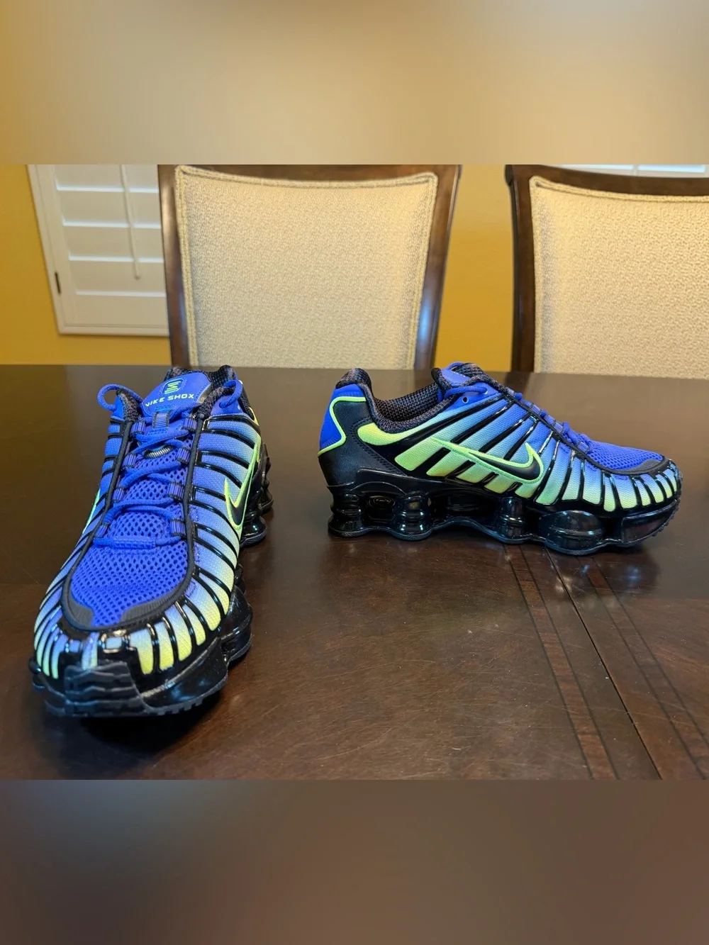 New Nike Shox TL Blue Volt Sneakers Shoes Size US 7